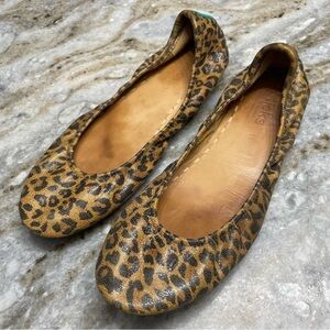TIEKS Ballet Flats in Leopard Print